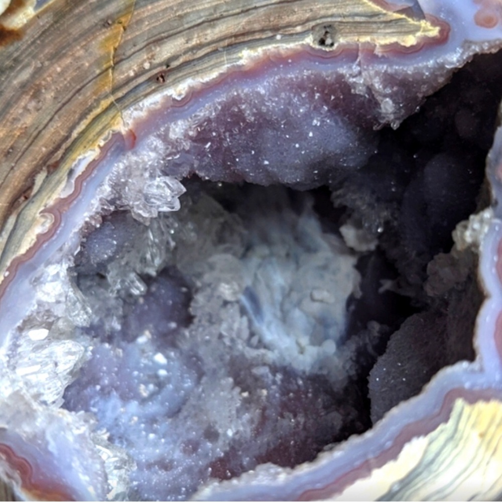 Galaxy Geode Quartz Druzy Crystal - Picture 5 of 11